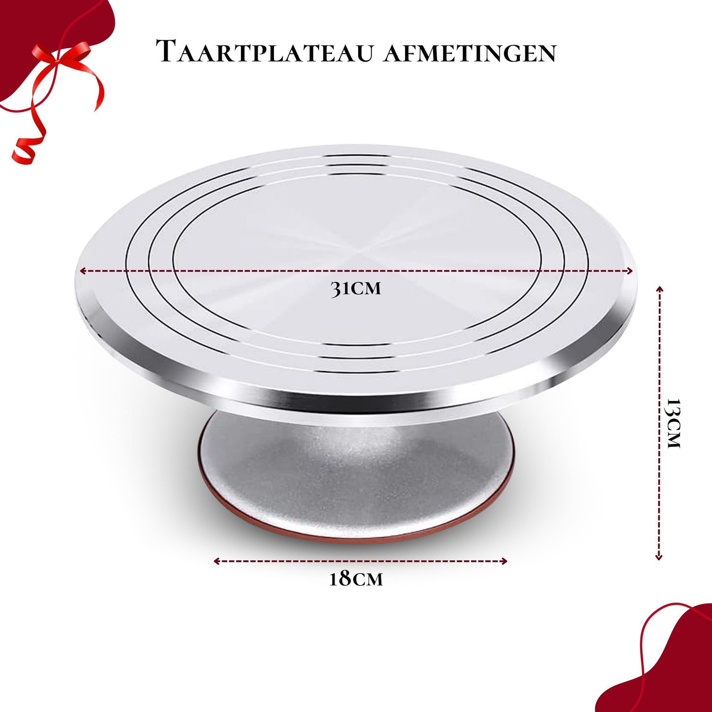 Taartplateau met Bakspullen (35stuks)