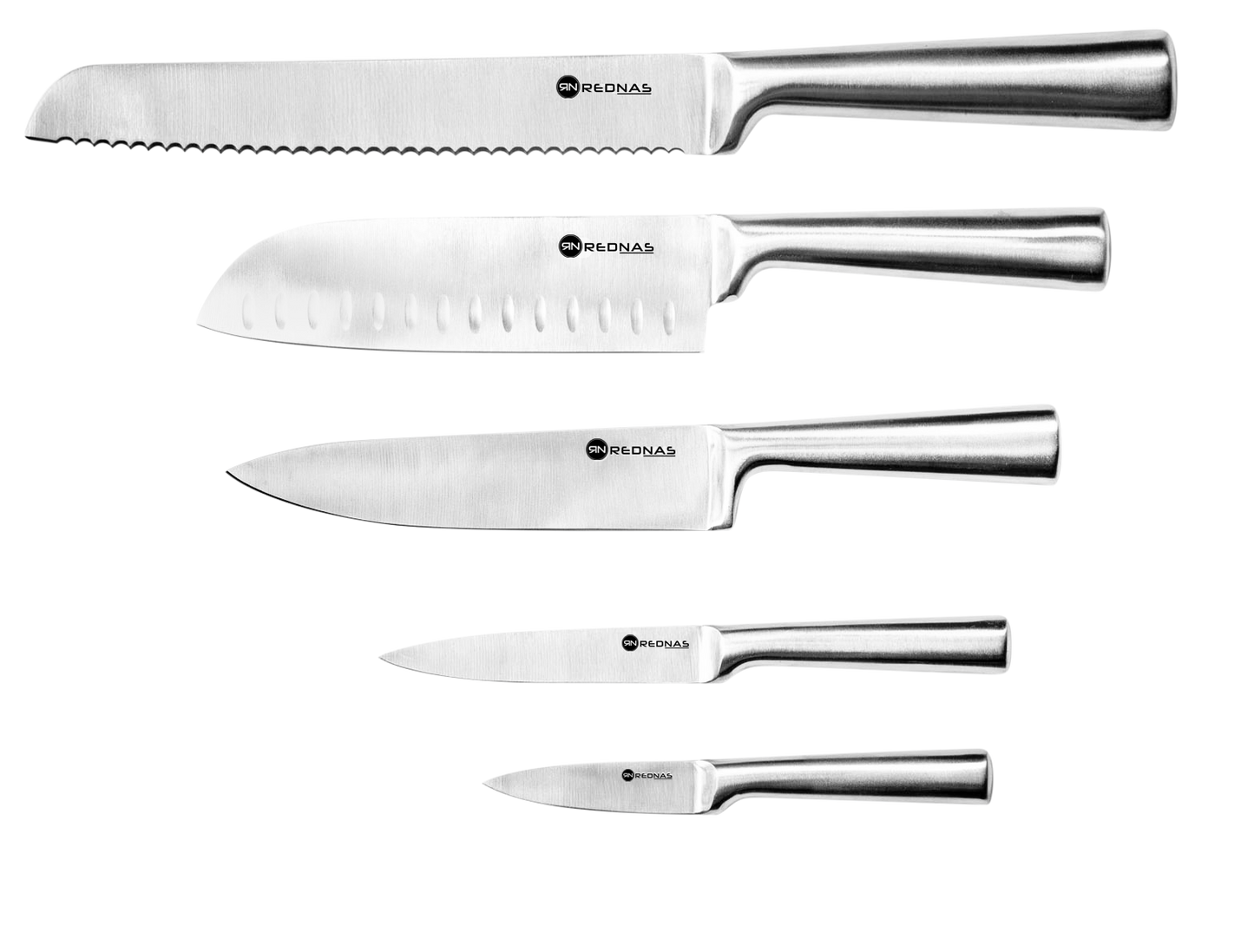 Rednas RVS Messenset 5pcs