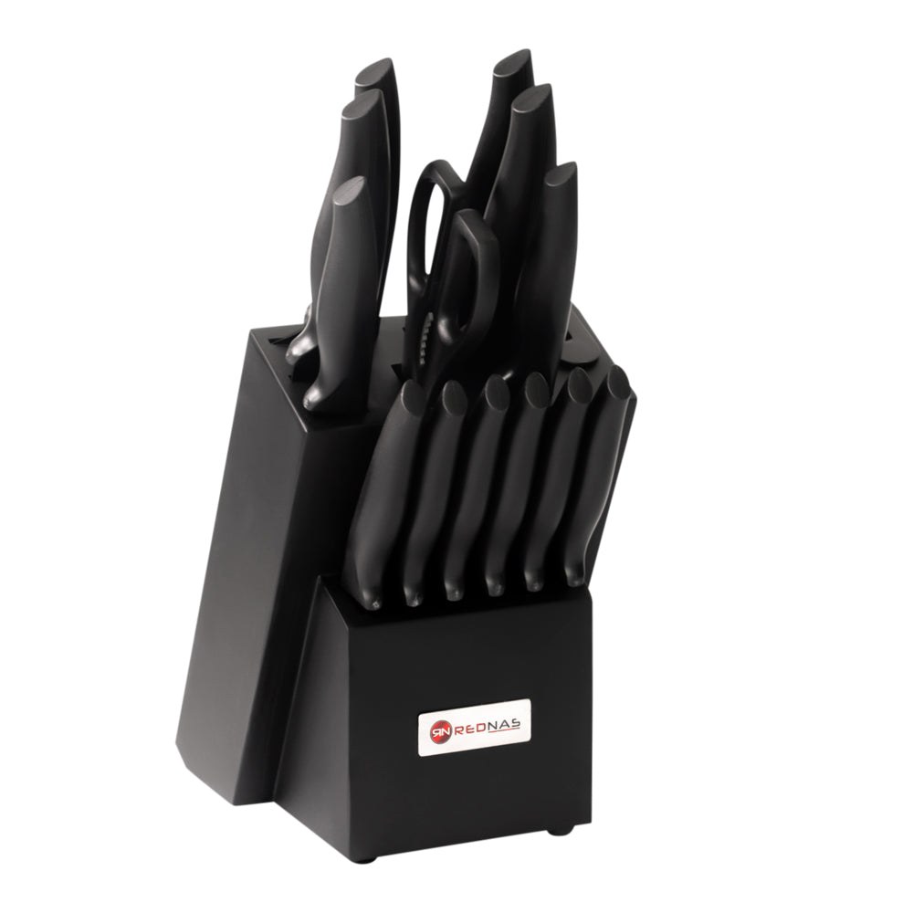 Rednas 14-delige Zwart Messenblok