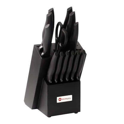 Rednas 14-delige Zwart Messenblok