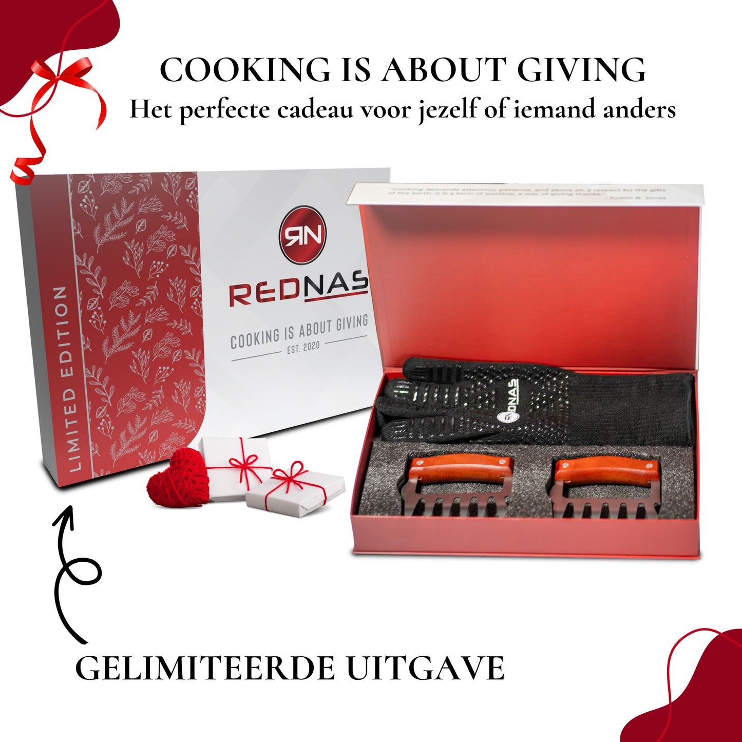 BBQ Handschoenen met Vleesklauwen incl. geschenkverpakking