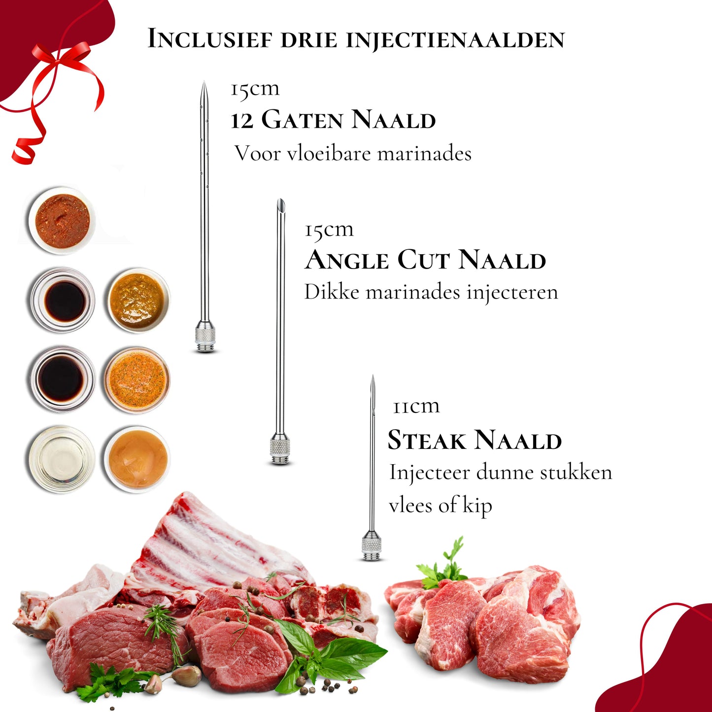 Rednas Marinade Injectiespuit incl. tas