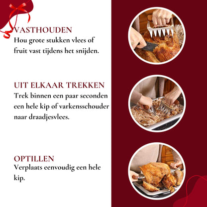 Rednas Marinade Injectiespuit met Vleesklauwen