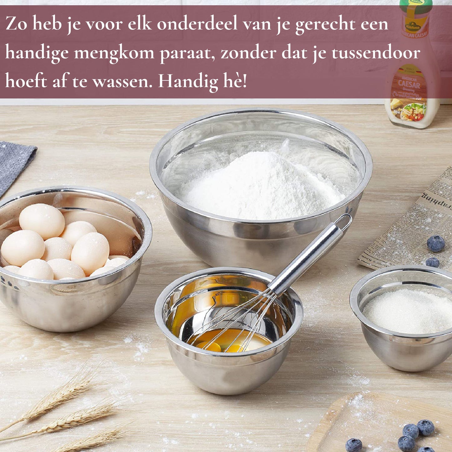 Rednas Mengkommen met Deksel (6-delig)