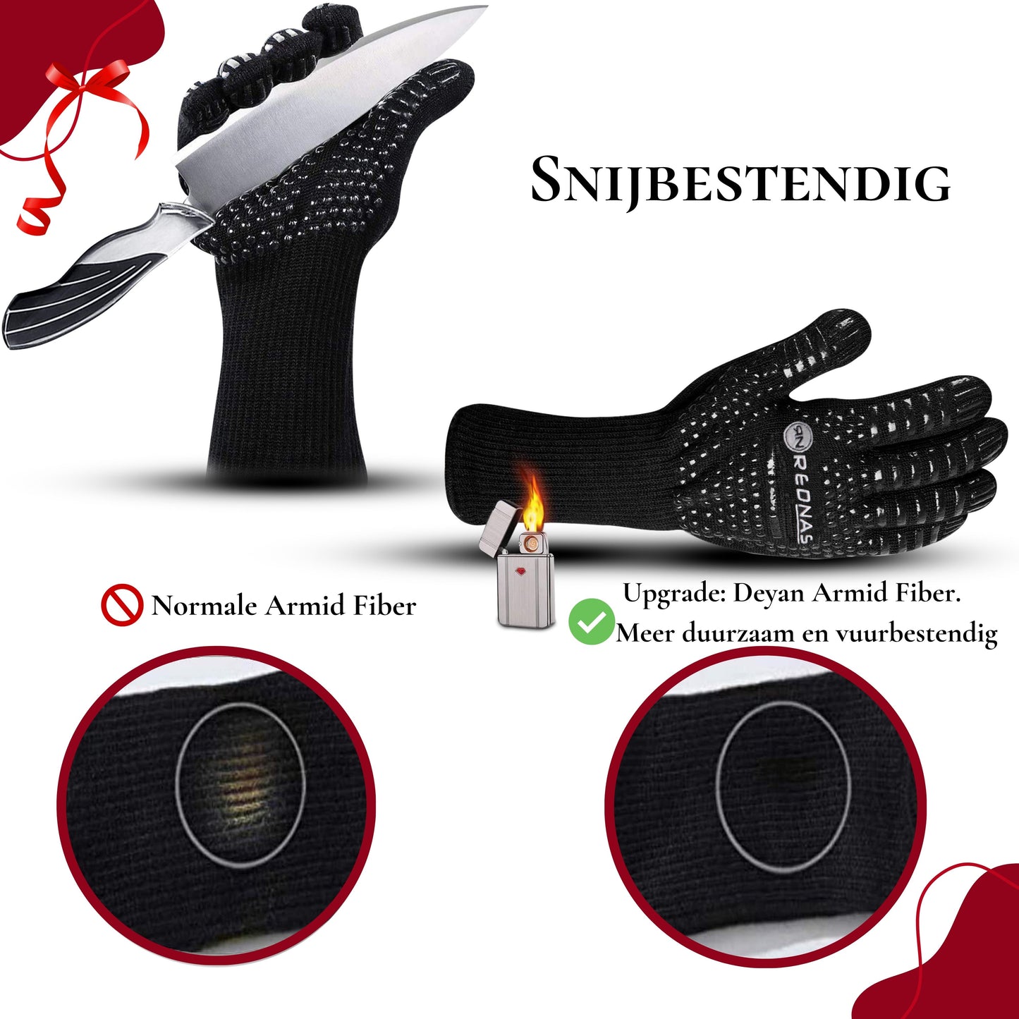 BBQ Handschoenen met Vleesklauwen incl. geschenkverpakking