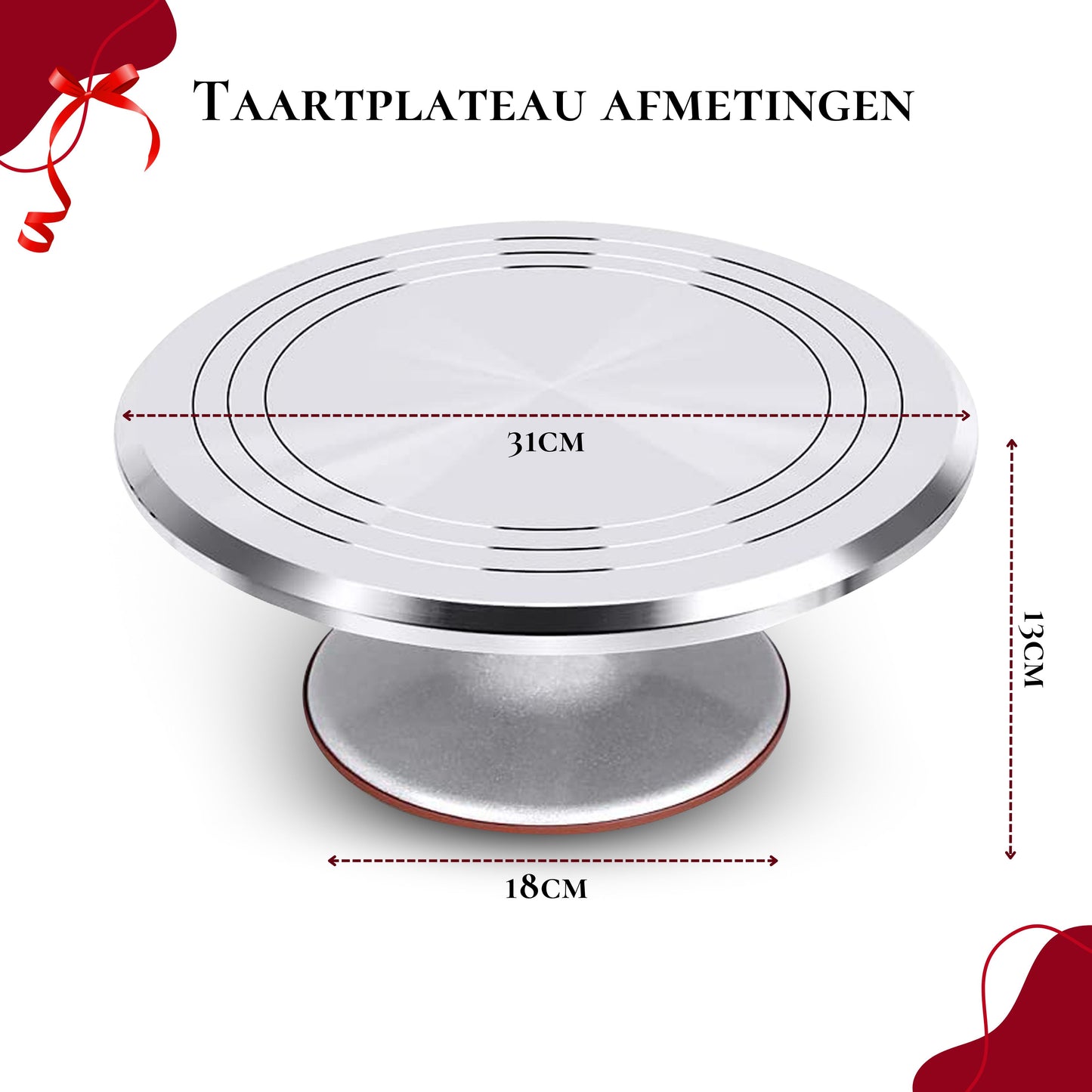 Rednas Draaibaar Taartplateau