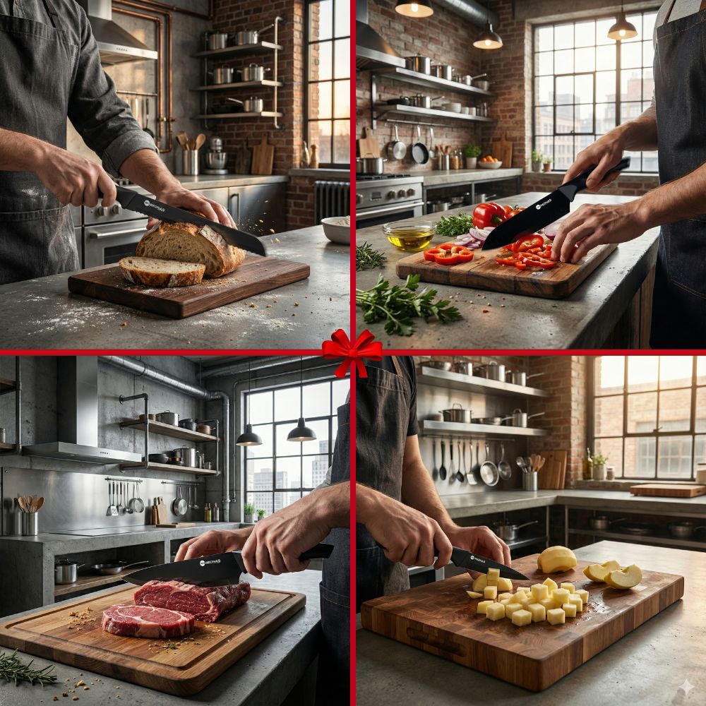 Rednas 14-delige Zwart Messenblok