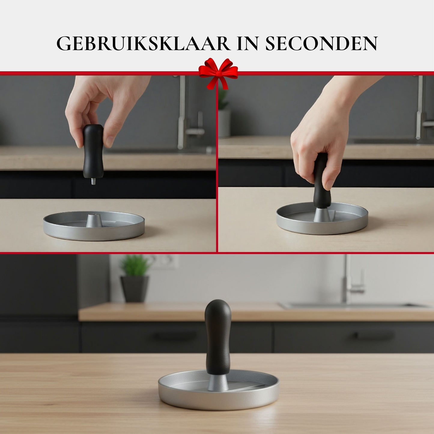 Hamburgerpers-set incl. geschenkverpakking