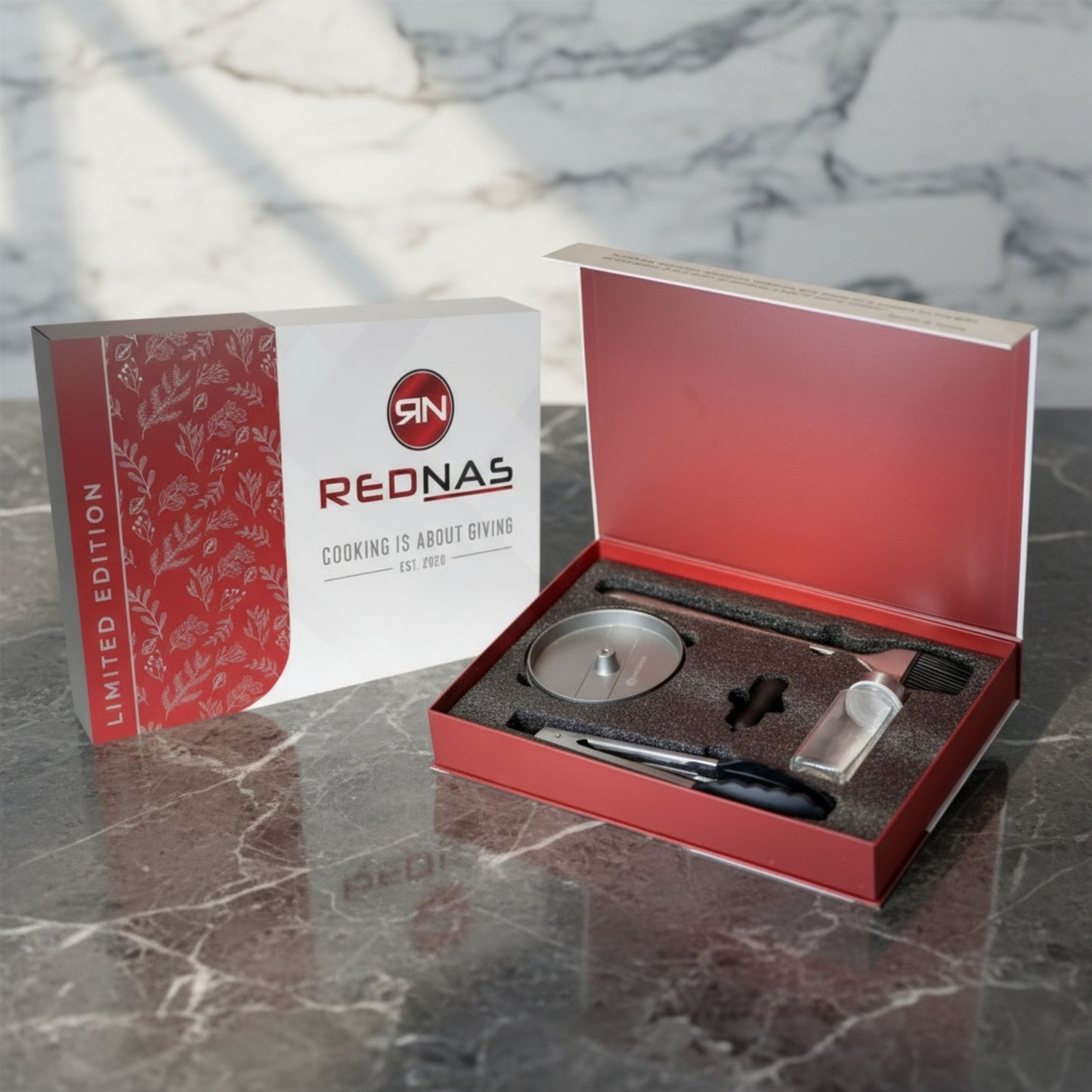 Hamburgerpers-set incl. geschenkverpakking