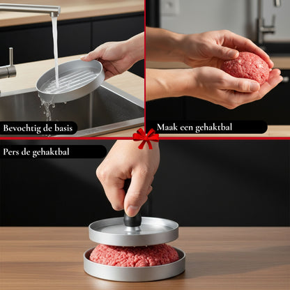 Hamburgerpers-set incl. geschenkverpakking