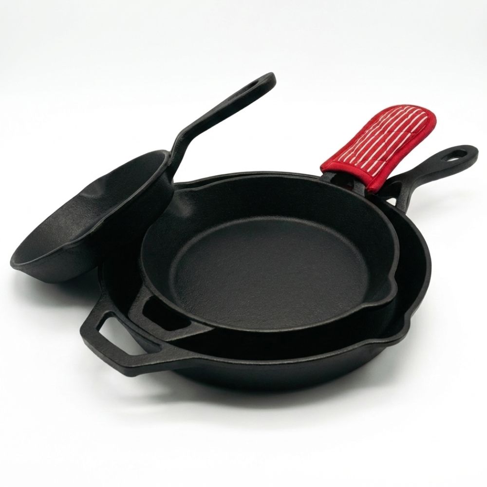 Rednas Gietijzeren Koekenpan Set 3-delig 16cm, 22cm en 28cm