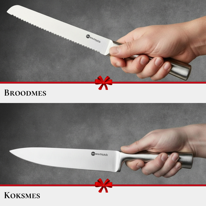 Rednas RVS Messenset met Beschermers (5-delig)