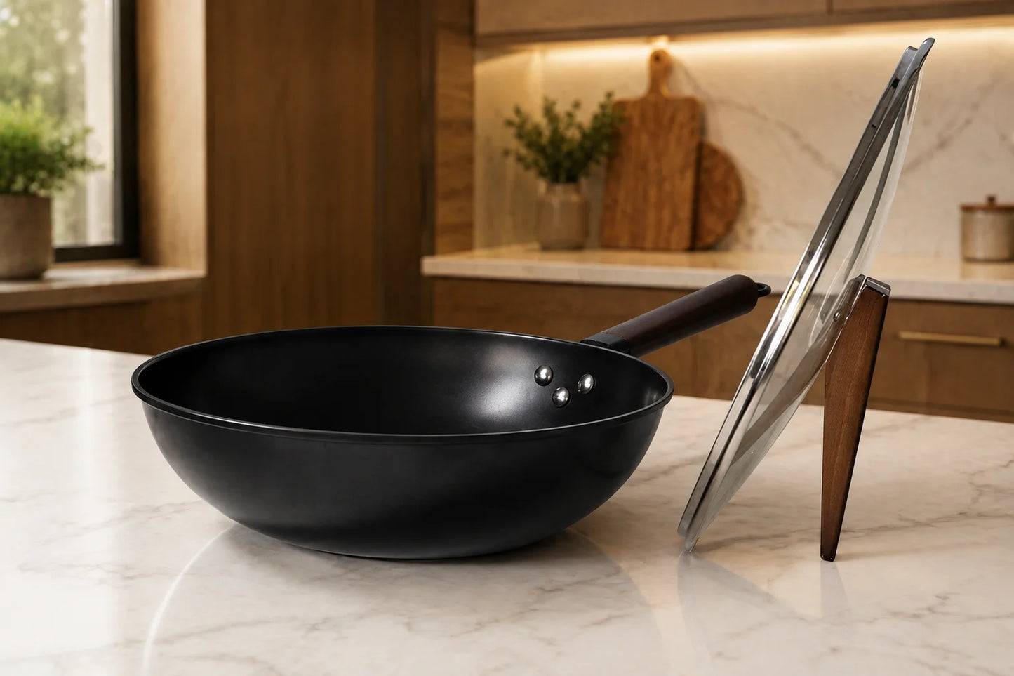 Rednas Takumi wokpan met deksel Ø32 cm — productfoto 7