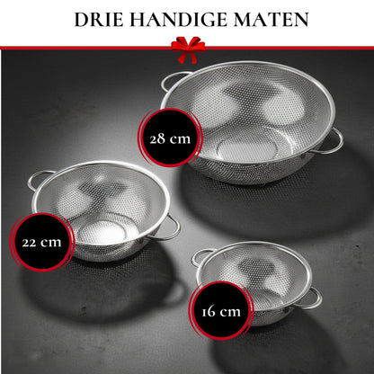 Rednas Vergiet Set 3-delig RVS